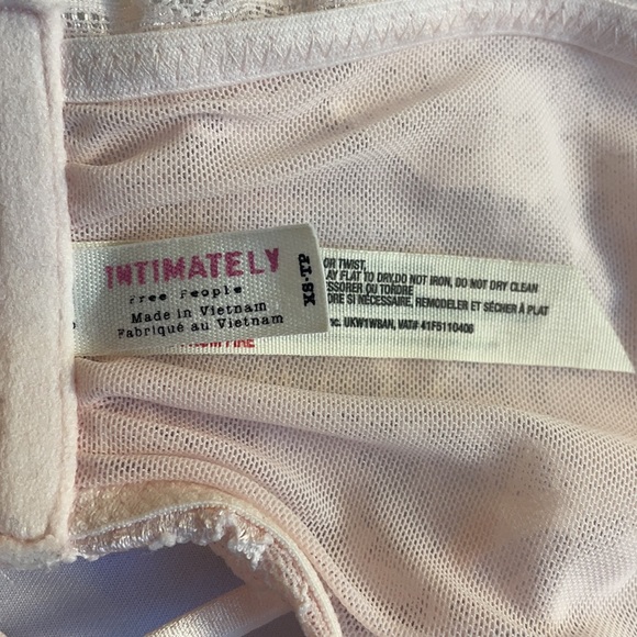 Free People Pink Lace Bandeau Bra XS - Picture 4 of 4